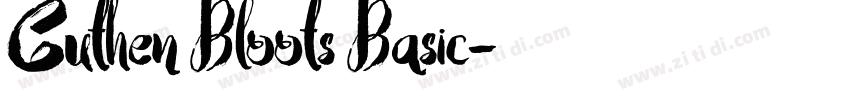 Guthen Bloots Basic字体转换